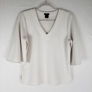 Ann Taylor Factory v-neck bell sleeve blouse sz M